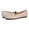 Vionic Hayes womens Ballerina/Skimmer Shoe - Parchment - pair left angle