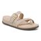 Vionic Carmela Women's Thong Sandals - Oatrmeal Leather - Angle main