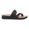 Vionic Carmela Women's Thong Sandals - Black Leather - Right side