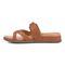 Vionic Carmela Women's Thong Sandals - Tan Leather - Left Side