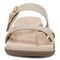 Vionic Carmela Women's Thong Sandals - Oatrmeal Leather - Front