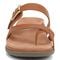 Vionic Carmela Women's Thong Sandals - Tan Leather - Front