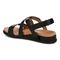Vionic Cypress Womens Strappy Sandal Sandals - Black Leather - Back angle