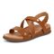 Vionic Cypress Womens Strappy Sandal Sandals - Tan Leather - Left angle