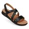 Vionic Cypress Womens Strappy Sandal Sandals - Black Leather - CYPRESS-J0830L1001-BLACK-13fl-med