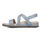 Vionic Cypress Womens Strappy Sandal Sandals - Vintage Blue Leather - Left Side
