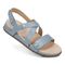 Vionic Cypress Womens Strappy Sandal Sandals - Vintage Blue Leather - CYPRESS-J0830L1400-VINTAGE BLUE HAZE-13fl-med