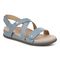 Vionic Cypress Womens Strappy Sandal Sandals - Vintage Blue Leather - Angle main
