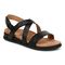 Vionic Cypress Womens Strappy Sandal Sandals - Black Leather - Angle main
