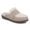 Vionic Gemma Ii womens Mule/Clog Slipper - Cream Plaid - Angle main