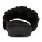 Vionic Relax Ii womens Slide Slipper - Black Fur - Back