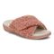 Vionic Relax II Women's Orthotic Slide Slippers - Cinder Rose Shearling - Angle main
