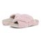 Vionic Relax Ii womens Slide Slipper - Light Pink Fur - pair left angle