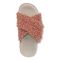Vionic Relax II Women's Orthotic Slide Slippers - Cinder Rose Shearling - Top