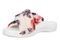 Vionic Relax II Women's Orthotic Slide Slippers - Ivory Floral - Left angle