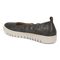 Vionic Uptown Balle womens Slip On/Loafer/Moc Shoe - Polluted Silver - Back angle
