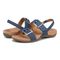 Vionic Reese womens Slingback Sandal - Denim - pair left angle