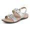 Vionic Reese womens Slingback Sandal - Silver - Left angle