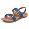 Vionic Reese womens Slingback Sandal - Denim - Left angle