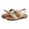 Vionic Reese womens Slingback Sandal - Oatmeal - pair left angle