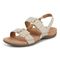 Vionic Reese womens Slingback Sandal - Oatmeal - Left angle