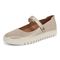 Vionic Uptown Maryj womens Mary Jane Shoe - Gold - Left angle