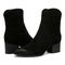 Vionic Bishop womens Western Short Boot - Black - pair left angle
