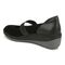 Vionic Judie Women's Mary Jane Wedge Casual Shoe - Black - Back angle