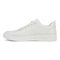 Vionic Elise Women's Leather Casual Comfort Sneakers - White - Left Side