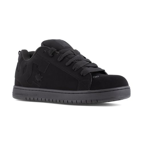 DC Work Crew Court Graffik Work Men's Composite Toe - Men's Work Shoe - Black - Black - angle main