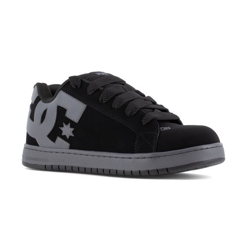 DC Work Crew Court Graffik Work Men's Composite Toe - Men's Work Shoe - Black/Grey - Black/Grey - angle main
