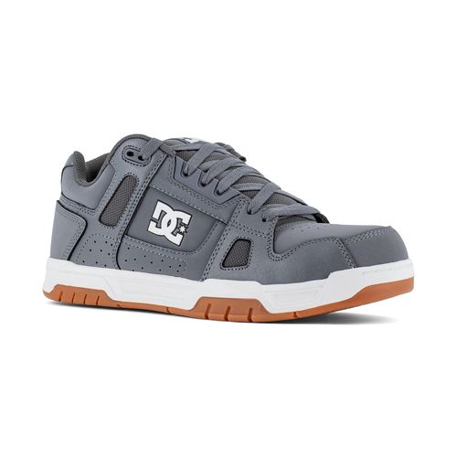 DC Work Crew Stag Work Men's Composite Toe Work Shoe - Gray/Gum - Gray/Gum - angle main