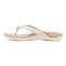 Vionic Mattie Women's Flip Flop Supportive Sandal - Cream - Left Side