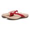 Vionic Mattie Women's Flip Flop Supportive Sandal - Viva Magenta - pair left angle
