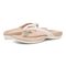 Vionic Mattie Women's Flip Flop Supportive Sandal - Cream - pair left angle