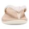 Vionic Mattie Women's Flip Flop Supportive Sandal - Cream - Front