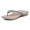 Vionic Mattie Women's Flip Flop Supportive Sandal - Vintage Blue - Left angle