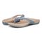 Vionic Mattie Women's Flip Flop Supportive Sandal - Vintage Blue - pair left angle