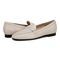 Vionic Newport Women's Orthotic Loafer Casual Shoe - Cream - pair left angle
