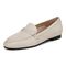 Vionic Newport Women's Orthotic Loafer Casual Shoe - Cream - Left angle