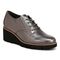 Vionic Anaheim Women's Comfort Wedge Oxford Derby Shoe - Pewter - Angle main