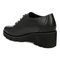 Vionic Anaheim Women's Comfort Wedge Oxford Derby Shoe - Black - Back angle
