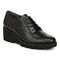 Vionic Anaheim Women's Comfort Wedge Oxford Derby Shoe - Black - Angle main