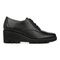 Vionic Anaheim Women's Comfort Wedge Oxford Derby Shoe - Black - Right side