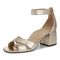 Vionic Salinas Women's Supportive Orthotic Heeled Shoe - Soft Gold - Left angle