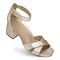 Vionic Salinas Women's Supportive Orthotic Heeled Shoe - Soft Gold - SALINAS-J1597L5700-SOFT GOLD-13fl-med