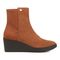 Vionic Skylar Women's Comfort Wedge Short Boot - Tan Suede - Right side