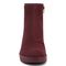 Vionic Skylar Women's Comfort Wedge Short Boot - Portwine Suede - Front