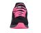 Drew Halo Women's Comfort Sneaker - Black/Pink Mesh Combo - Front View
