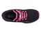 Drew Halo Women's Comfort Sneaker - Black/Pink Mesh Combo - Sole View